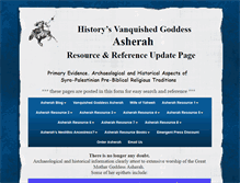 Tablet Screenshot of goddessasherah.com